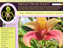 Tablet Screenshot of oregonorchidsociety.org
